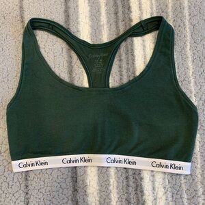 Calvin Klein Dark Green Sports Bra
